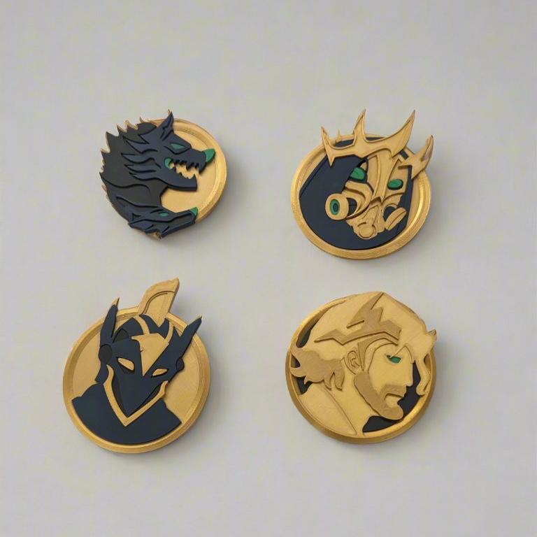 Fortnite Chapter 5 Season 2 - Greek Mythology, Fan Art Medallion set of 4