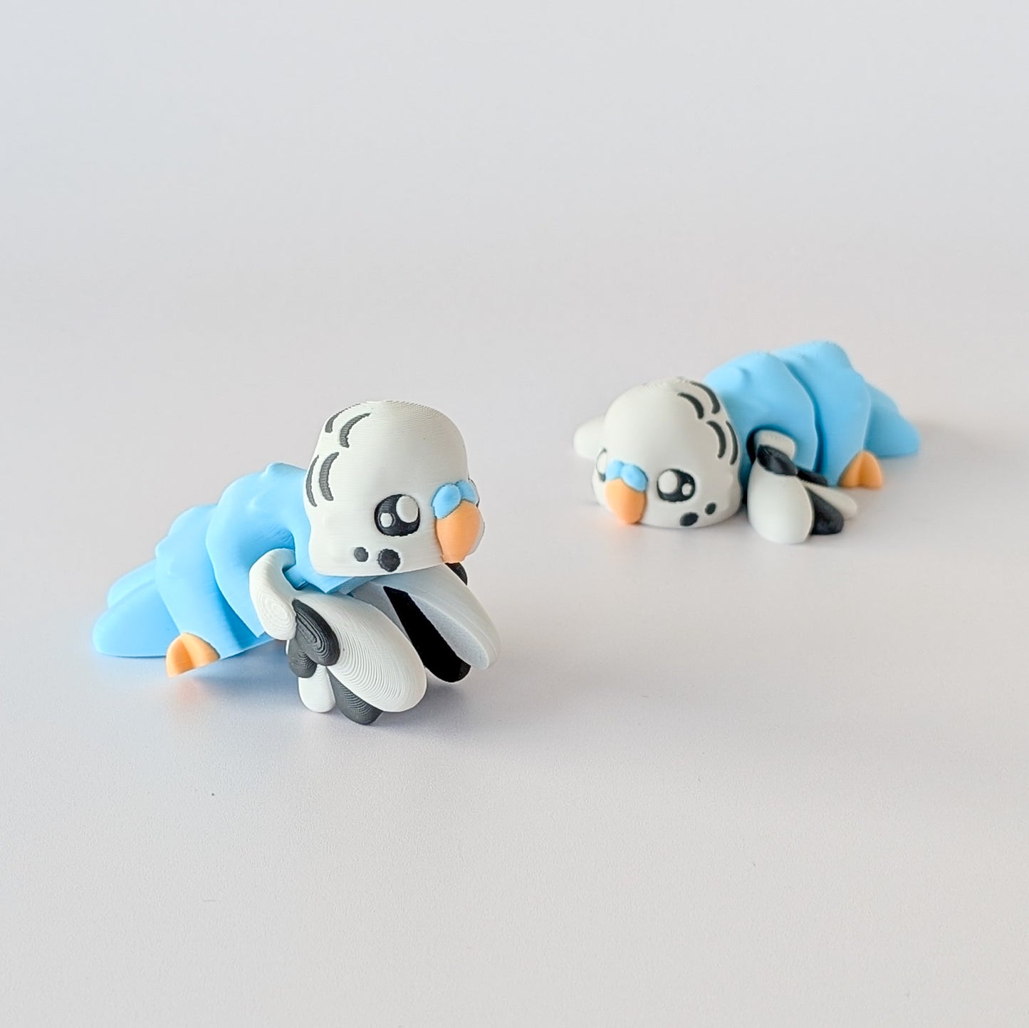 Budgie – 3D printed pastel Australian budgie critter, handmade in Geelong by Elevated Expressions