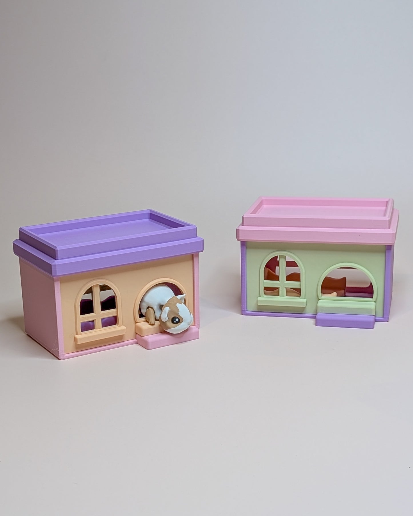 Gelato House and Guinea Pig – 3D printed critter playhouse, handmade in Geelong by Elevated Expressions