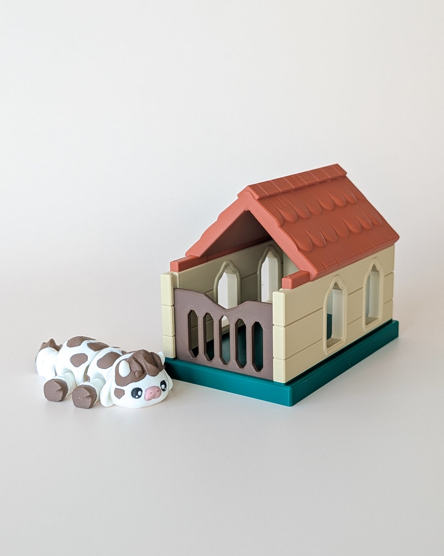 Stable โ 3D printed critter stable with unicorn inside, handmade in Geelong by Elevated Expressions