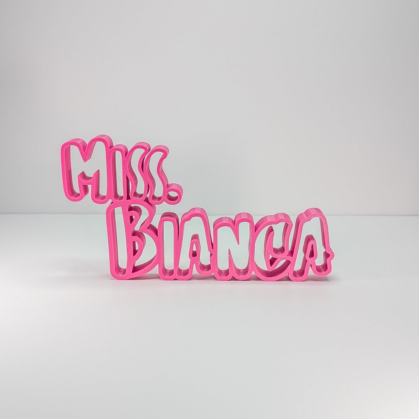 Teacher Name Plate - 3D printed on the Surf Coast, Geelong by Elevated Expressions