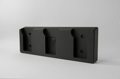 Wall mount battery holder