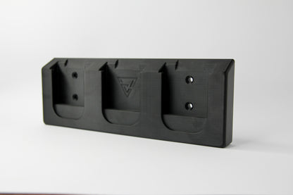 Wall mount battery holder