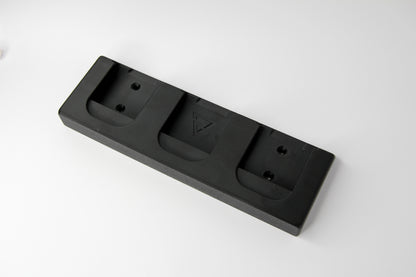 Wall mount battery holder