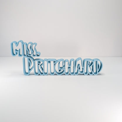 Teacher Name Plate