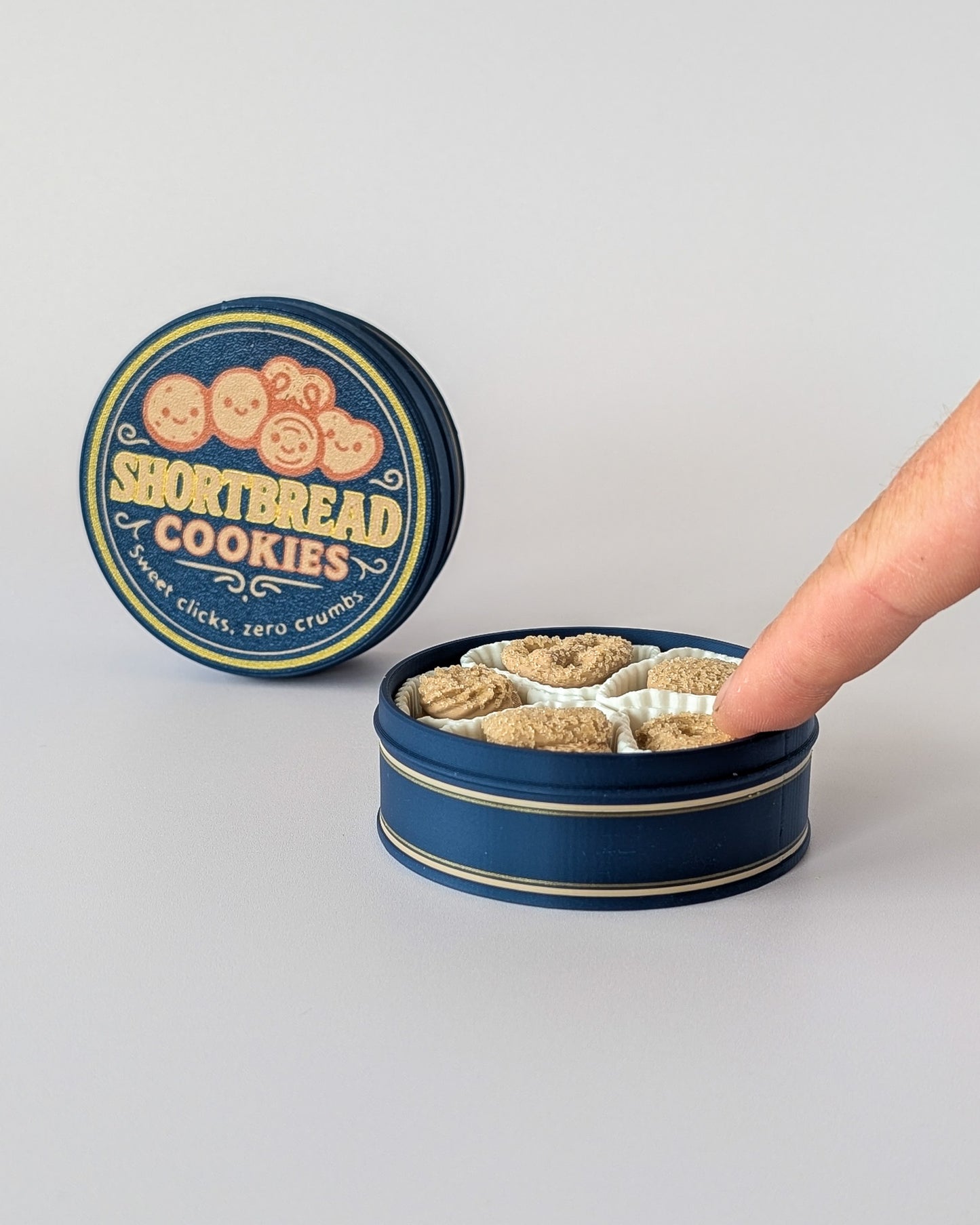 Shortbread Tin Clicker - Cookies