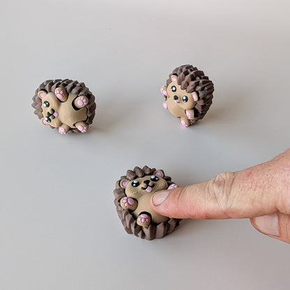 Hedgehog Clicker fidget toy with moving arms and sweet face — sensory clicker by Elevated Expressions