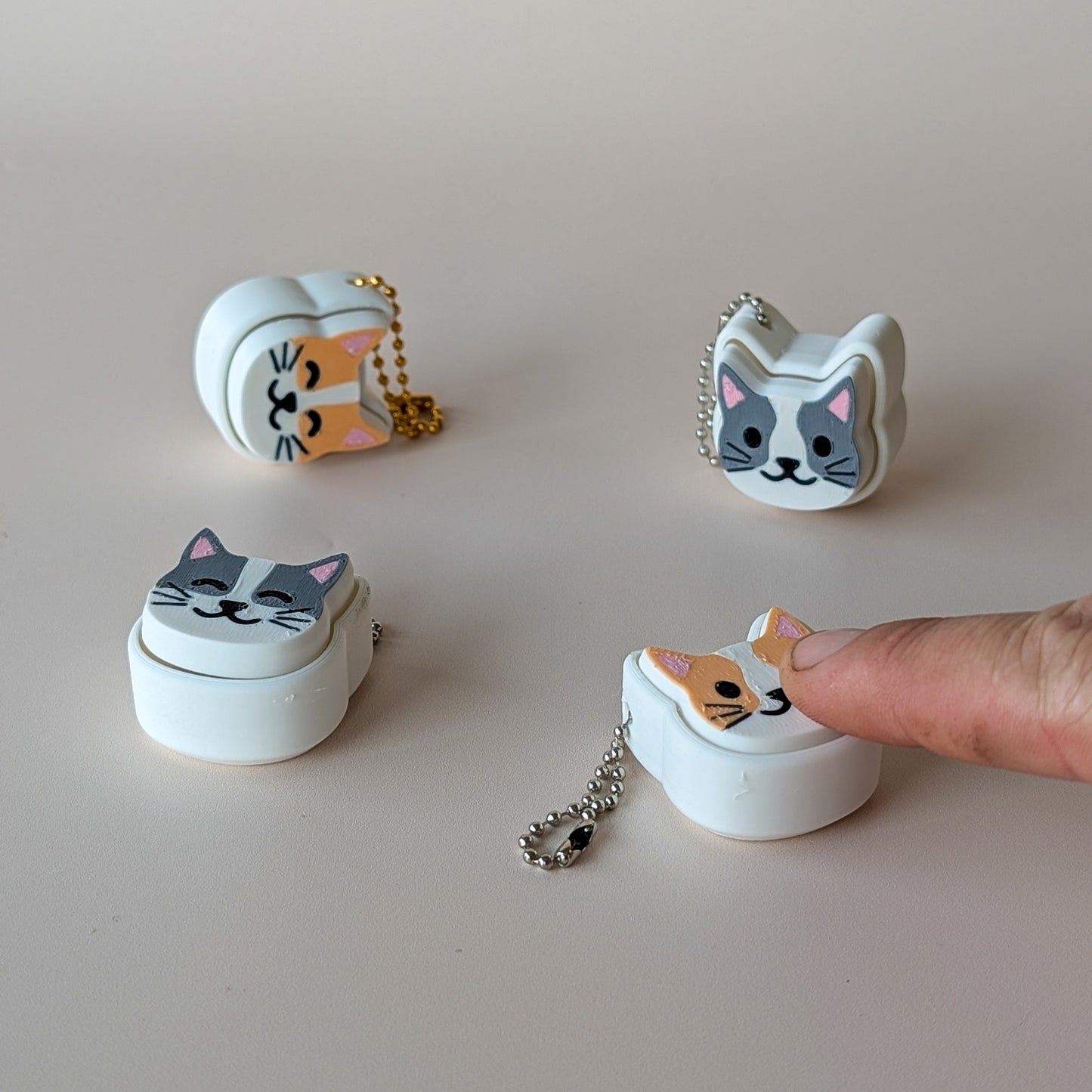 Kitty Clicker cat-shaped fidget toy in Grey — sensory clicker by Elevated Expressions