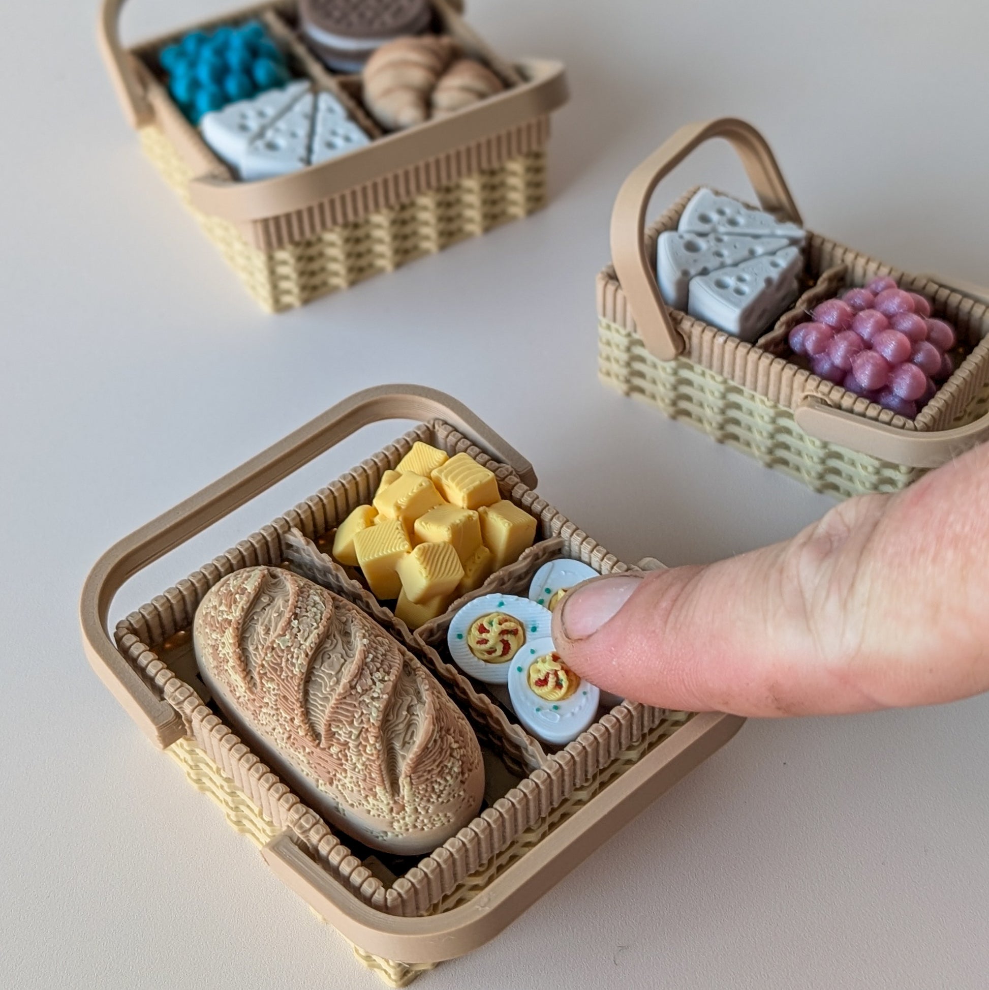 Picnic Clicker 4 slot version — clicky or silent switch, fun novelty desk toy by Elevated Expressions