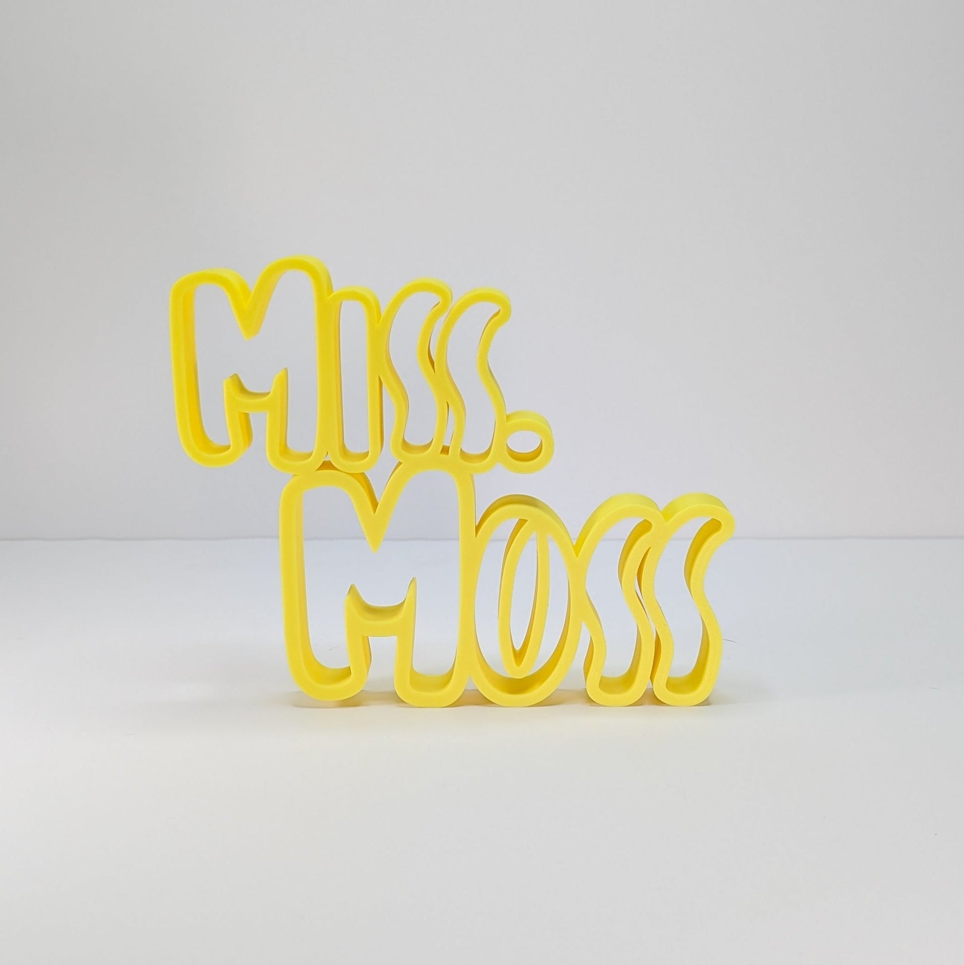 Teacher Name Plate - 3D printed on the Surf Coast, Geelong by Elevated Expressions