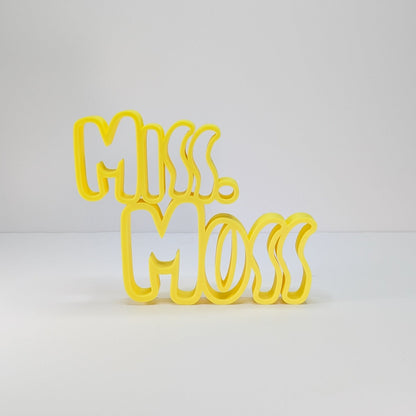 Teacher Name Plate - 3D printed on the Surf Coast, Geelong by Elevated Expressions
